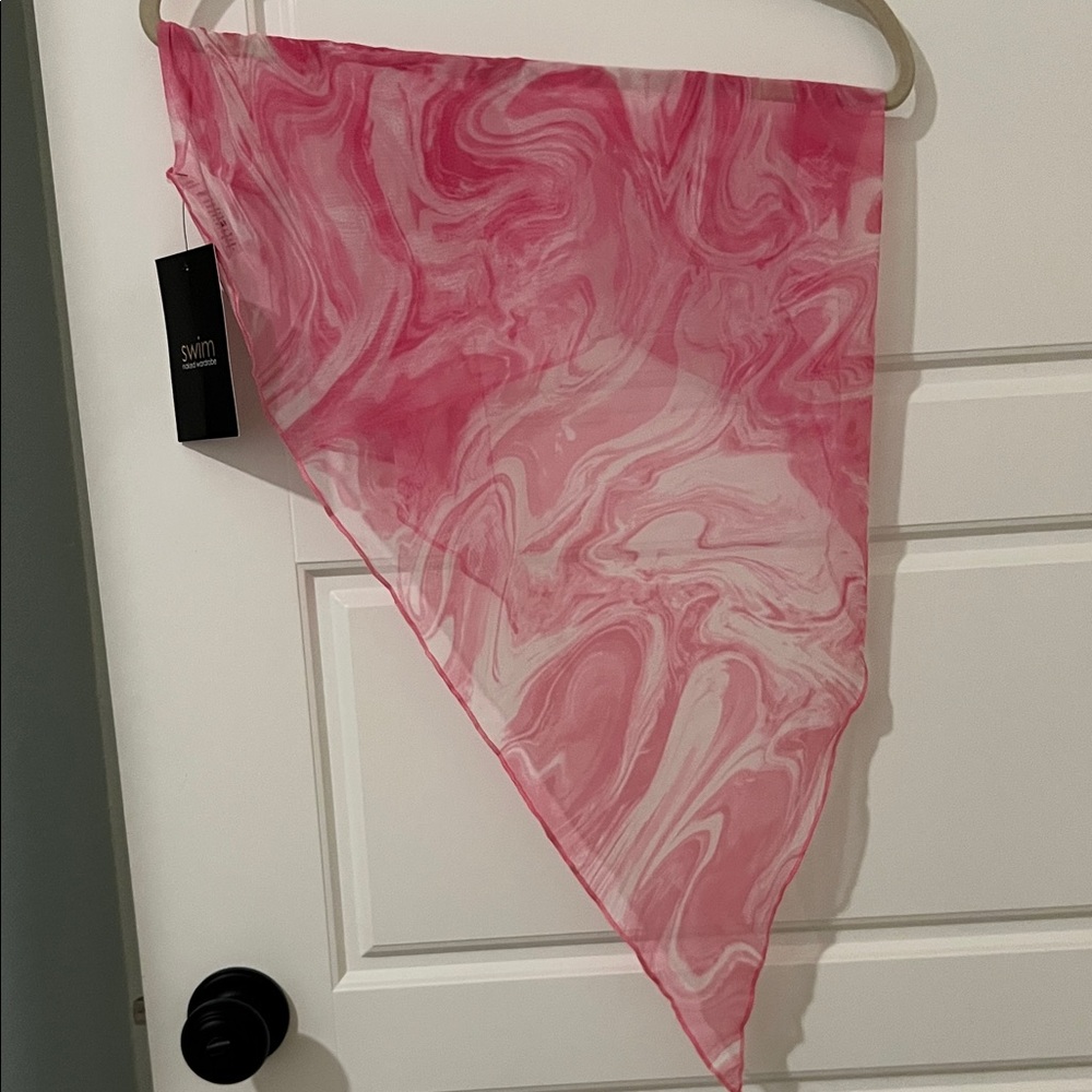 Naked Wardrobe Pink Swirl Swim Sarong